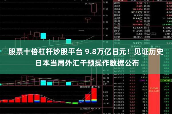 股票十倍杠杆炒股平台 9.8万亿日元！见证历史 日本当局外汇干预操作数据公布