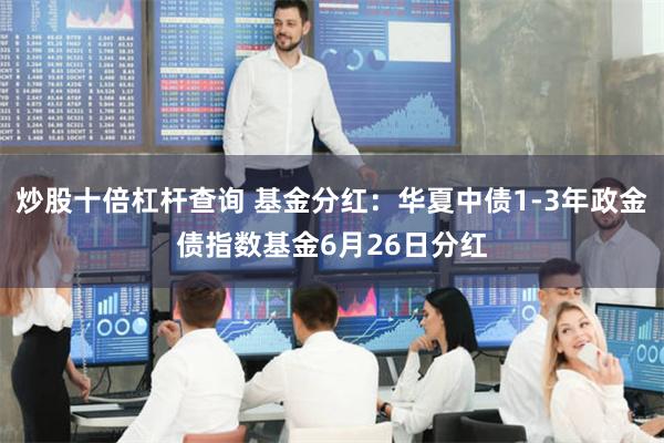 炒股十倍杠杆查询 基金分红：华夏中债1-3年政金债指数基金6月26日分红