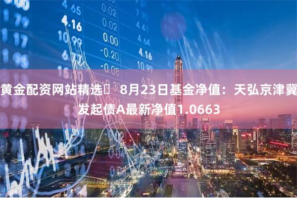 黄金配资网站精选	 8月23日基金净值：天弘京津冀发起债A最新净值1.0663
